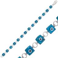 Gumush BR0460545 Kare Nazar Gümüş Kadın Bileklik