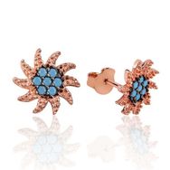 Gumush EA1160073 PB Güneş Çivili Küpe