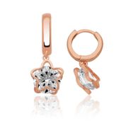 Gumush EA1160204 Gümüş Üç Boyutlu Çiçek Küpe