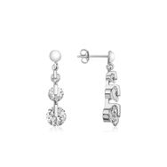 Gumush EA1160228 Gümüş 3 Taş Tria Çivili Küpe