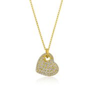 Gumush Gold Kalp Bayan Gümüş Kolye