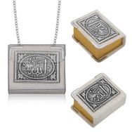 Gumush KR2550061 Zincirli Gümüş Küçük Kur’anı-ı Kerim