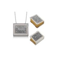 Gumush KR2550065 Gümüş Zincirli Küçük Kur’anı-ı Kerim