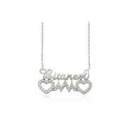 Gumush PT0460045 Bitanem Yazılı Kalp Kolye