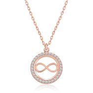Gumush Rose Minik Sonsuzluk Bayan Gümüş Kolye
