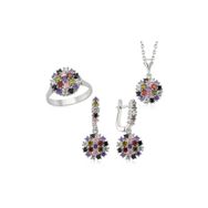 Gumush SET101137 Taşlı Gümüş Set