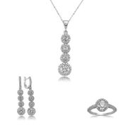 Gumush ST0460105 Gümüş Sıralı Dört Taş Set