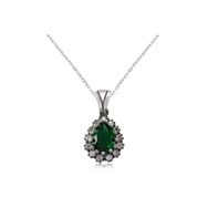 Gumush ST0470525P Hürrem Sultan Gümüş Kolye