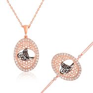 Gumush ST1160096 Osmanlı Tuğrası Kadın Gümüş Set