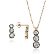 Gumush ST2610052 Üç Taş Tria Kadın Gümüş Set