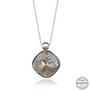 Gumush Swarovski Crystal Taşlı Deniz Kabuğu Kadın Gümüş Kolye