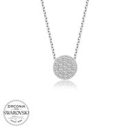 Gumush Swarovski Taşlı Gümüş Çember Kadın Kolye