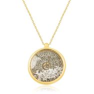 Gumush T3956 Gold Esmaül Hüsna Bayan Gümüş Kolye