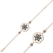 Gumush T3973 Yaşam Çiçeği Gümüş Rose Kadın Bileklik