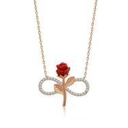 Gumush T4943 Rose Sonsuz Gül Kadın Gümüş Kolye