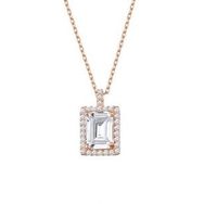 Gumush T5154 PB Rose Baget Taşlı Yıldız Gümüş Kolye