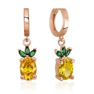Gumush T5304 Gümüş Ananas Figür Meyve Küpe