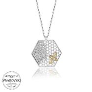 Gumush T5736 Swarovski Taşlı Arı Gümüş Kadın Kolye