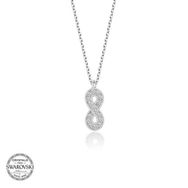 Gumush T5788 PB Swarovski Taşlı Sonsuzluk Gümüş Kolye
