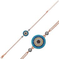 Gumush T6284 PB Nazar Bayan Gümüş Bileklik
