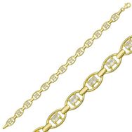 Gumush T6368 Gold Oval Su Yolu Bayan Gümüş Bileklik