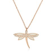 Gumush T6525 Rose Yusufçuk Bayan Gümüş Kolye