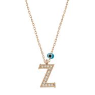 Gumush T6895 Nazar Rose Z Harfi Kadın Gümüş Kolye