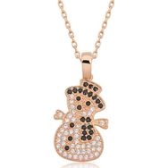 Gumush T7150 Rose Kardan Adam Kadın Gümüş Kolye