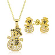 Gumush T7153 Kardan Adam Kadın Gümüş Set