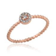 Gumush T7160 Gümüş Rose Zirkon Taşlı Kadın Yüzük