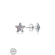 Gumush T7162 Swarovski Crystal Taşlı Yıldız Çivili Kadın Gümüş Küpe