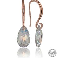 Gumush T7163 Swarovski Crystal Taşlı Damla Sallantılı Kadın Gümüş Küpe