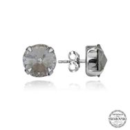 Gumush T7170 Swarovski Crystal Taşlı Çivili Kadın Gümüş Küpe