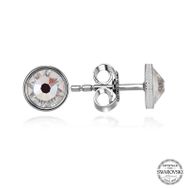 Gumush T7171 Swarovski Crystal Taşlı Çivili Kadın Gümüş Küpe