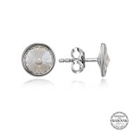 Gumush T7209 Swarovski Crystal Taşlı Çivili Kadın Gümüş Küpe