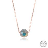 Gumush T7262 Swarovski Crystal Taşlı Parlak Top Kadın Gümüş Kolye