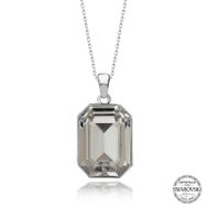 Gumush T7274 Swarovski Crystal Taşlı Baget Gümüş Kadın Kolye