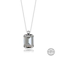 Gumush T7295 Swarovski Crystal Taşlı Baget Kadın Gümüş Kolye