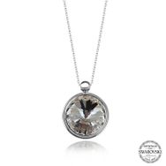 Gumush T7583 Swarovski Crystal Taşlı Çerçeveli Kadın Gümüş Kolye