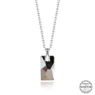 Gumush T7594 Swarovski Crystal Taşlı Baget Kadın Gümüş Kolye