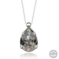 Gumush T7599 Swarovski Crystal Taşlı Damla Gümüş Kadın Kolye
