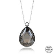 Gumush T7601 Swarovski Crystal Taşlı Damla Kadın Gümüş Kolye