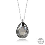 Gumush T7602 Swarovski Crystal Taşlı Damla Kadın Gümüş Kolye