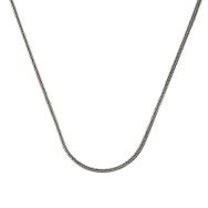 Gumush T7605 2 mm Tilki Kuyruğu 60 cm Gümüş Zincir