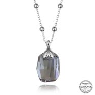 Gumush T7641 Swarovski Crystal Taşlı Top Zincir Baget Kadın Gümüş Kolye