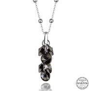 Gumush T7674 Swarovski Crystal Taşlı Salkım Kadın Gümüş Kolye