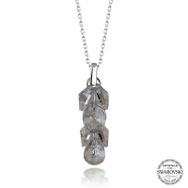 Gumush T7686 Swarovski Crystal Taşlı Salkım Kadın Gümüş Kolye