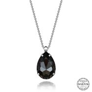 Gumush T7689 Crystal Taşlı Top Zincir Damla Kadın Gümüş Kolye