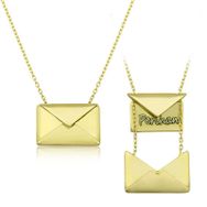 Gumush T7889 Gold Sevgiliye Mektup Kadın Gümüş Kolye