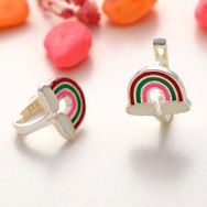 Gumush T8150 Gökkuşağı Çocuk Gümüş Küpe